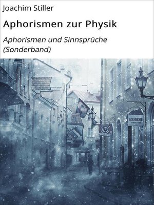 cover image of Aphorismen zur Physik